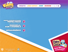 Tablet Screenshot of kiddies.com.mx