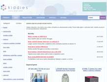 Tablet Screenshot of kiddies.cz